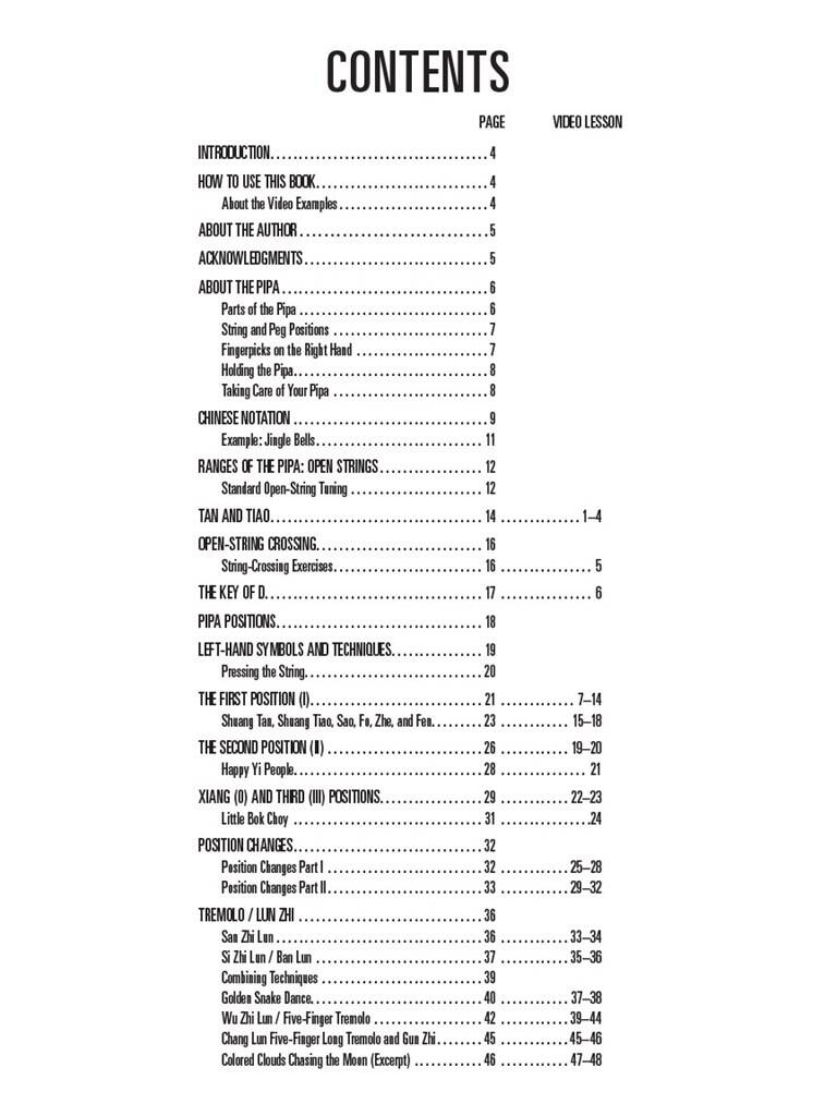 Hal Leonard Chinese Pipa Method