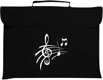 Mapac: Music Bag - Treble Clef & Notes (Black)