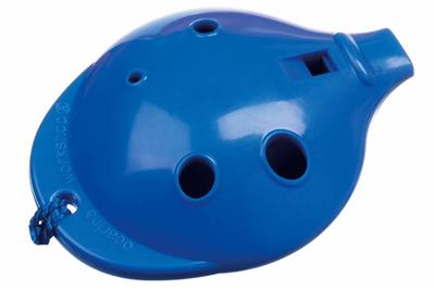 6-Hole Chromatic English Ocarina Blue